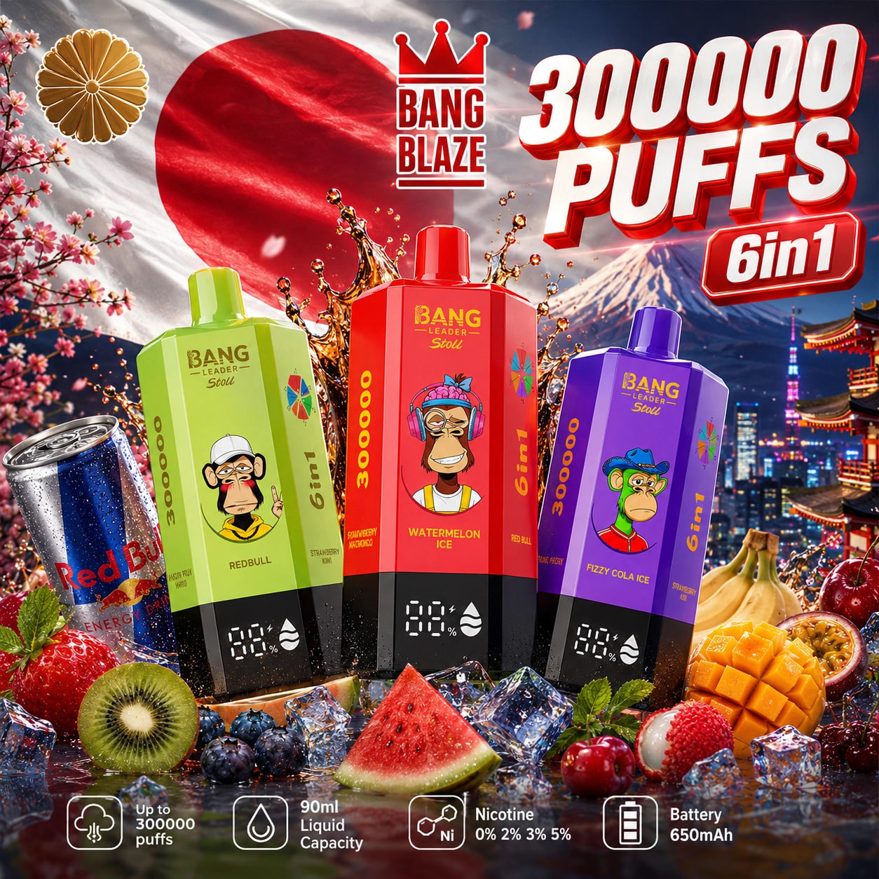 BANG LEADER STOLL 300K Puffs