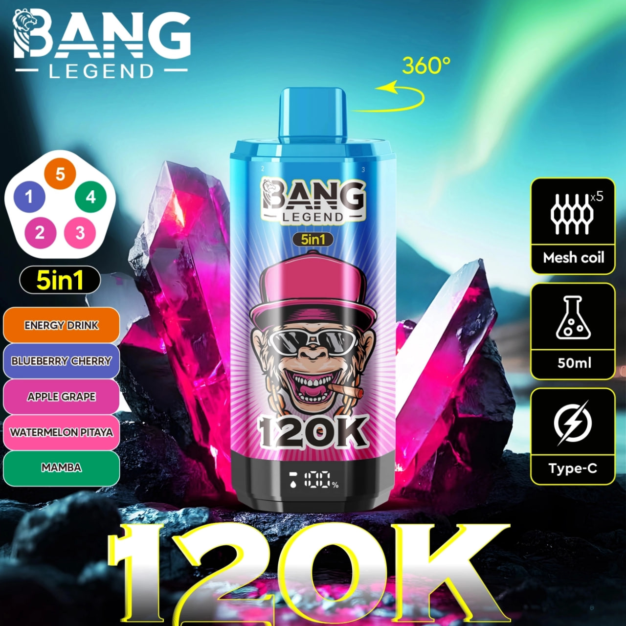 Bang Legend Vape 120Kパフ